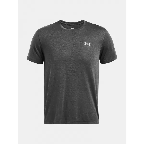  Pánské triko UNDER ARMOUR LAUNCH CAMO SHORTSLEEVE 1386681-025 ŠEDÁ 