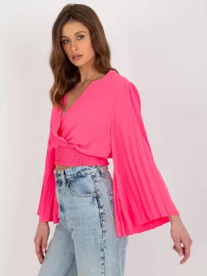 Dámská halenka ITALY MODA DHJ-BZ-16503.30X FLUO PINK