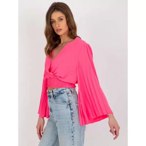  Dámská halenka ITALY MODA DHJ-BZ-16503.30X FLUO PINK 