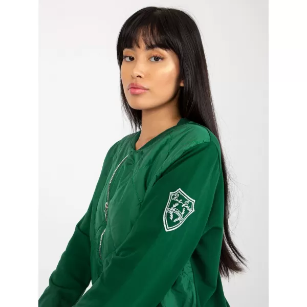  Dámská mikina RUE PARIS RV-BL-8225.88 DARK GREEN 