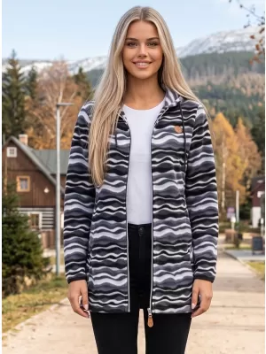 Dámská fleecová mikina ALTISPORT ILANI ČERNÁ