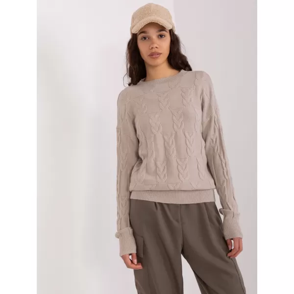  Dámský svetr WOOL FASHION ITALIA AT-SW-2340.43 BEIGE 