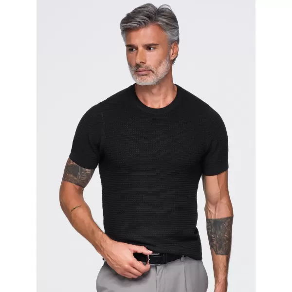  Pánské tričko OMBRE OM-TSCT-0303 BLACK 