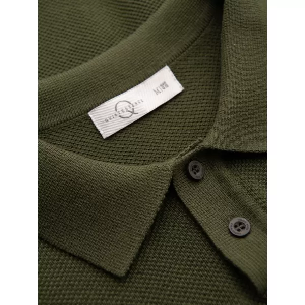  Pánské polo tričko OMBRE OM-POSS-0178 OLIVE 