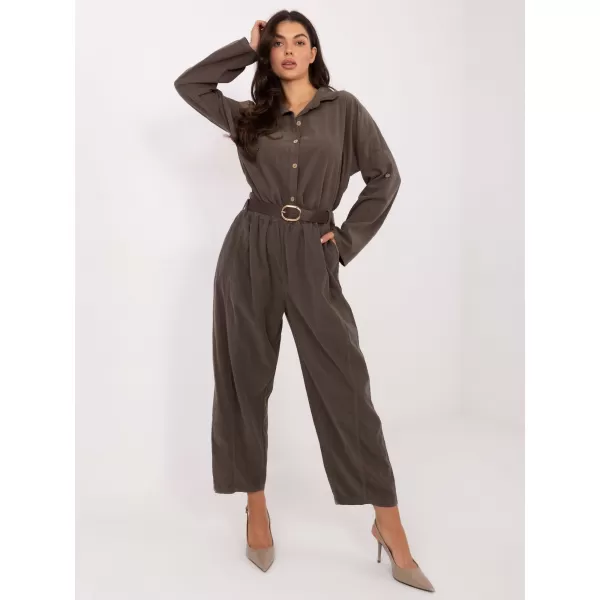  Dámské kalhoty ITALY MODA IT-SP-258009.83 DARK KHAKI 