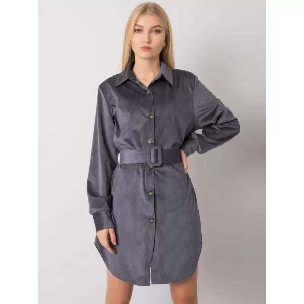  Dámské šaty ITALY MODA DHJ-SK-10333.12P GRAPHITE 