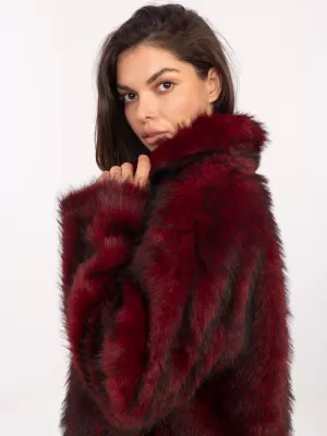 Dámská bunda RUE PARIS IT-KR-2502.50 BURGUNDY