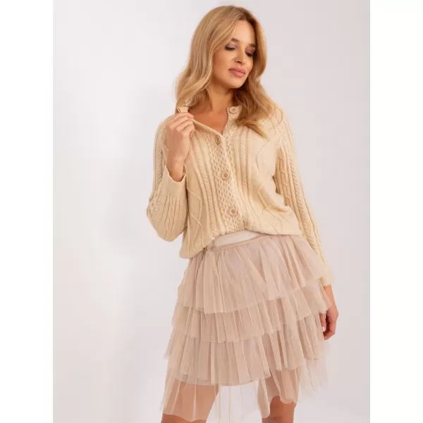  Dámský svetr WOOL FASHION ITALIA AT-SW-2346-2.99P BEIGE 