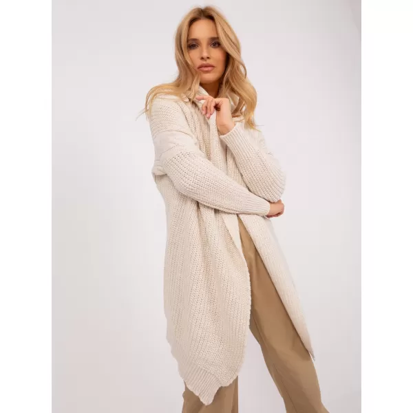  Dámský kardigan OCH BELLA TW-SW-BI-305.99P LIGHT BEIGE 
