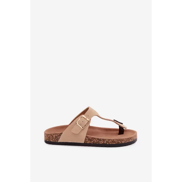  Dámské žabky BOTO 26SD21-101 BEIGE 