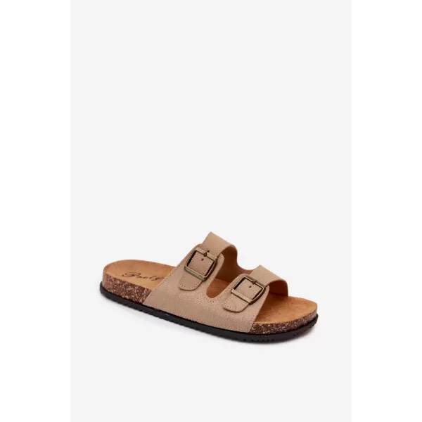  Pánské pantofle BOTO 56302-11 KHAKI 