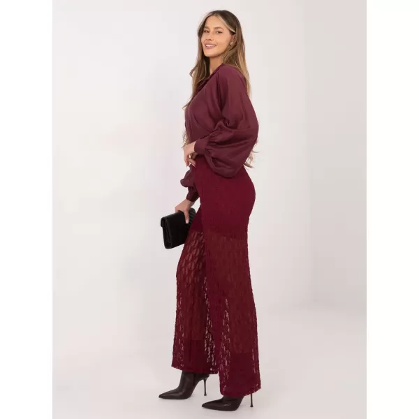  Dámské kalhoty ITALY MODA IT-SP-9965.77 BURGUNDY 