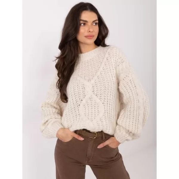  Dámský svetr FACTORY PRICE IN-SW-33831.25 LIGHT BEIGE 