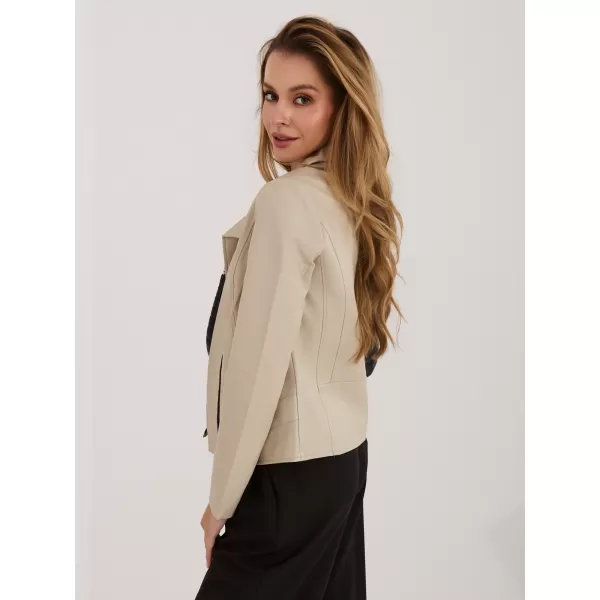  Dámská bunda FACTORY PRICE MBM-KR-PU-002-M.00P BEIGE 