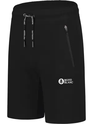 Pánské bavlněné kraťasy NORDBLANC RELAXEDFIT NBSPM8254 ČERNÁ