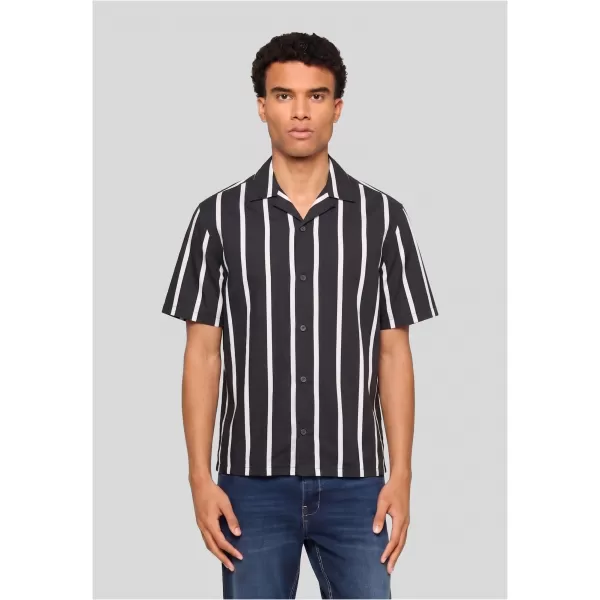  Pánská košile URBAN CLASSICS TB8429-00826 BLACK/WHITE 