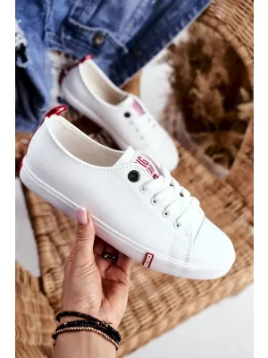 Dámské tenisky BIG STAR SHOES GG274005 WHITE/RED