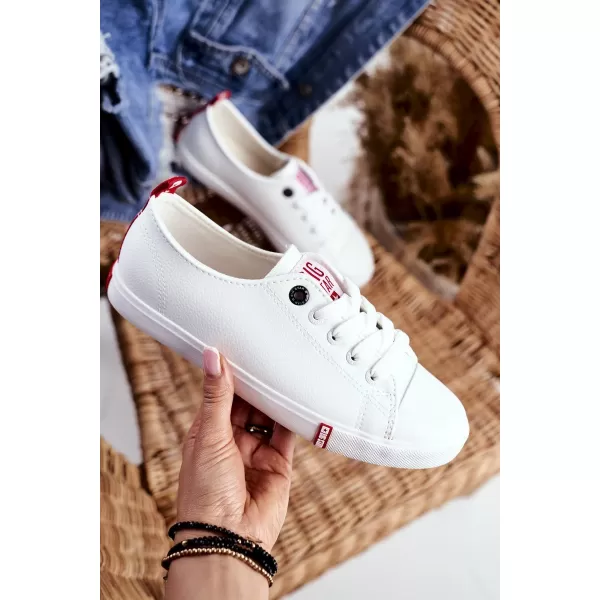  Dámské tenisky BIG STAR SHOES GG274005 WHITE/RED 