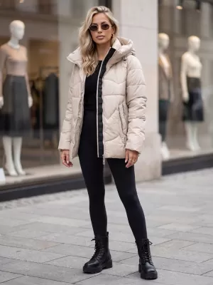 Dámská bunda DSTREET BÉŽOVÁ