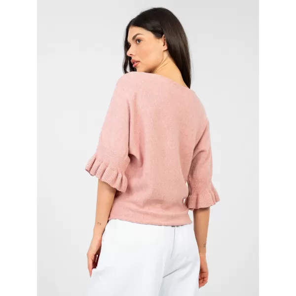  Dámský svetr ITALY MODA IT-SW-99244.65 DARK PINK 