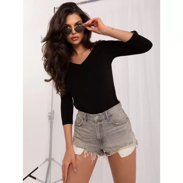  Dámské triko RUE PARIS RV-BZ-A1190.16 BLACK 