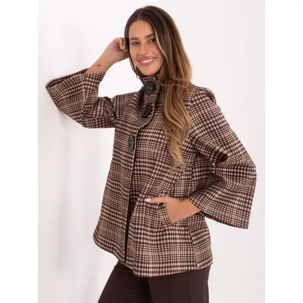  Dámský kabát ITALY MODA IT-PL-31820.25 BROWN 
