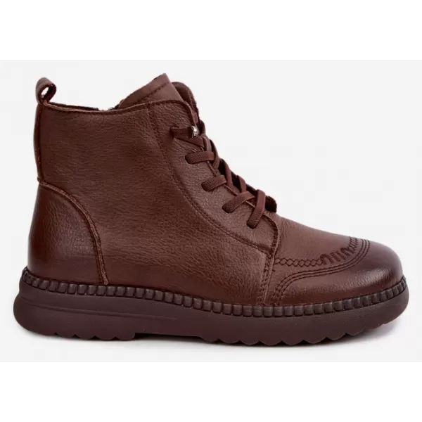  Dámské kotníkové boty VINCEZA 107249 BROWN 