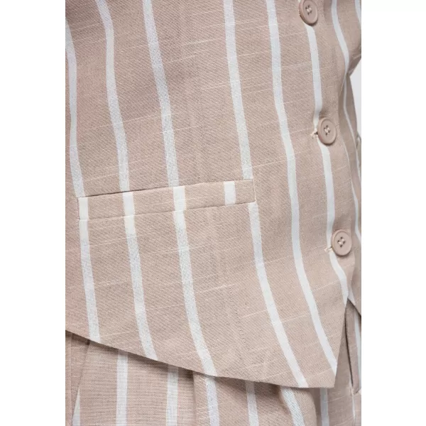  Dámský kabát OMBRE OW-VE-E0008 BEIGE 