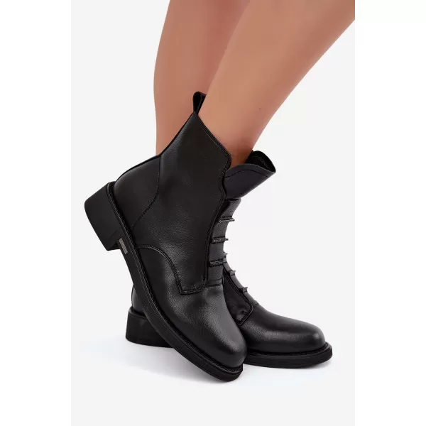  Dámské kotníkové boty D&A CR62-3429 BLACK 