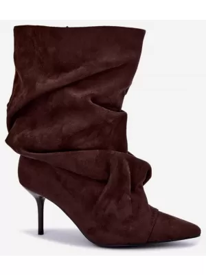 Dámské kotníkové boty BOTO CS068 CHOCOLATE