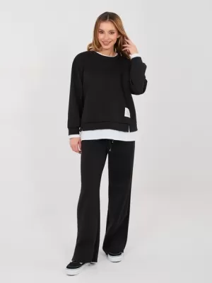 Dámský komplet RUE PARIS IT-KMPL-22230.18 BLACK