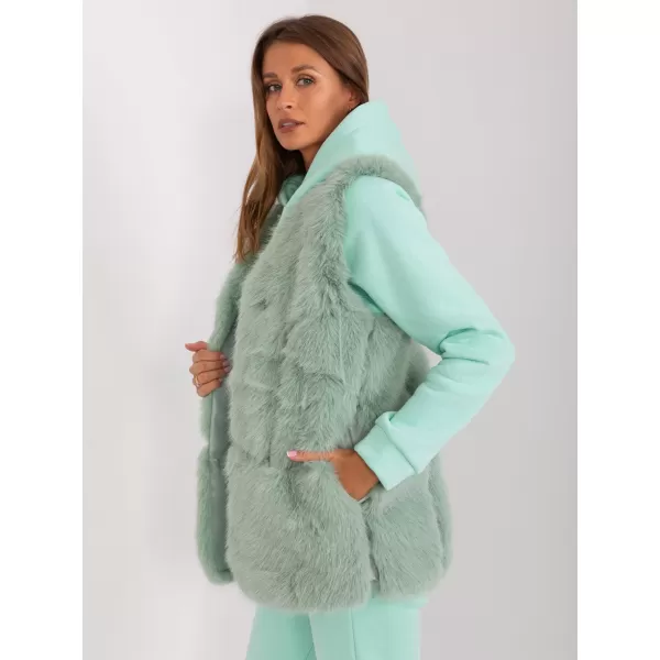  Dámská vesta WOOL FASHION ITALIA AT-KZ-2368.00P PISTACHIO 