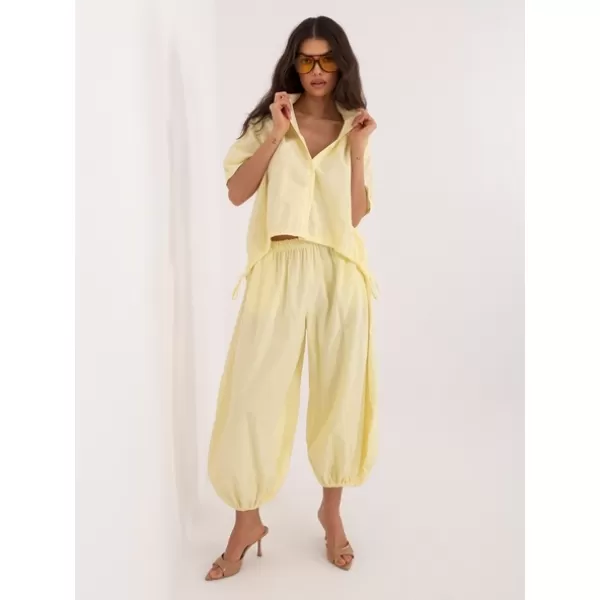  Dámské kalhoty ITALY MODA IT-SP-FL10309-1.91 BRIGHT YELLOW 