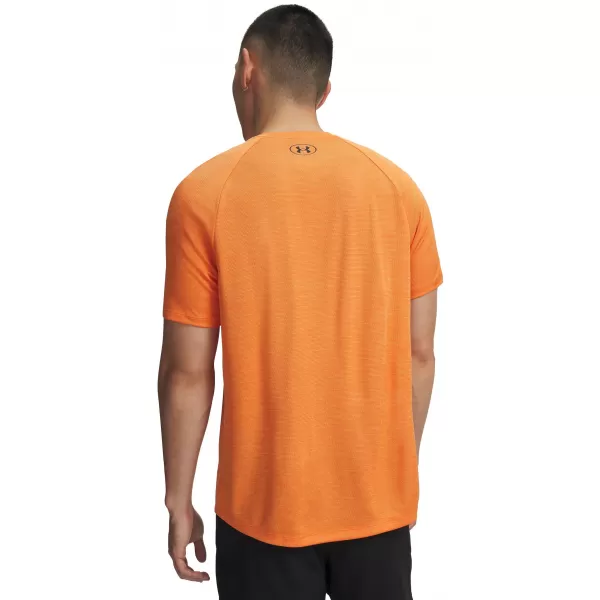  Pánské triko UNDER ARMOUR TECH TEXTURED SS 1382796-808 ORANŽOVÁ 