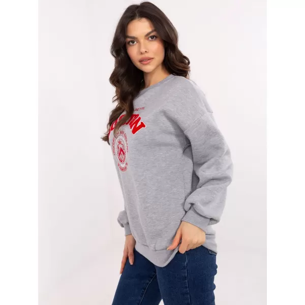  Dámská mikina MY RED LIPS EM-BL-617-15.51P LIGHT GREY 