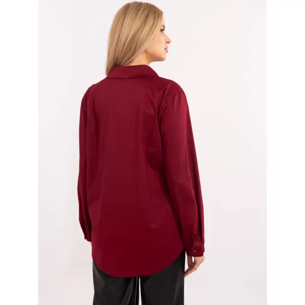  Dámská košile ITALY MODA DHJ-KS-20132.04P BURGUNDY 