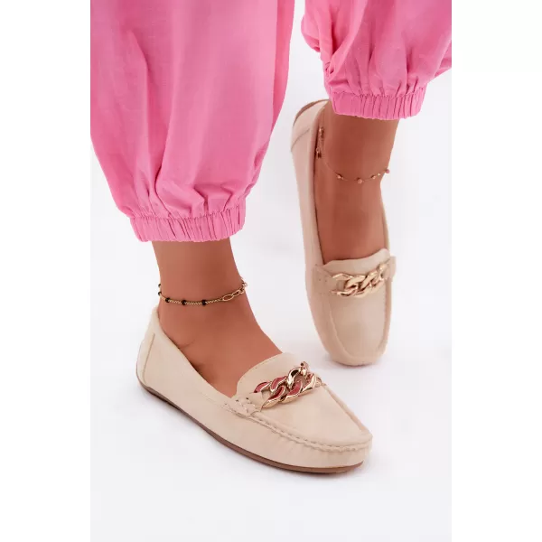  Dámské mokasíny BOTO XA011 BEIGE 