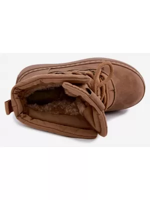 Dámské sněhule BIG STAR SHOES UU274190 BROWN/BEIGE