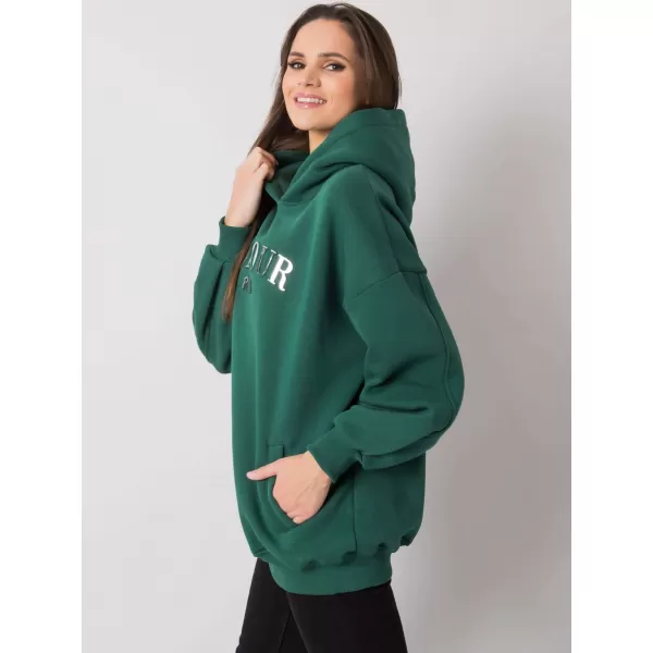  Dámská mikina RUE PARIS RV-BL-7357.35X DARK GREEN 