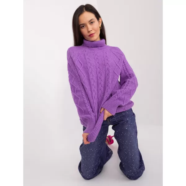  Dámský svetr WOOL FASHION ITALIA AT-SW-2355-2.19P VIOLET 