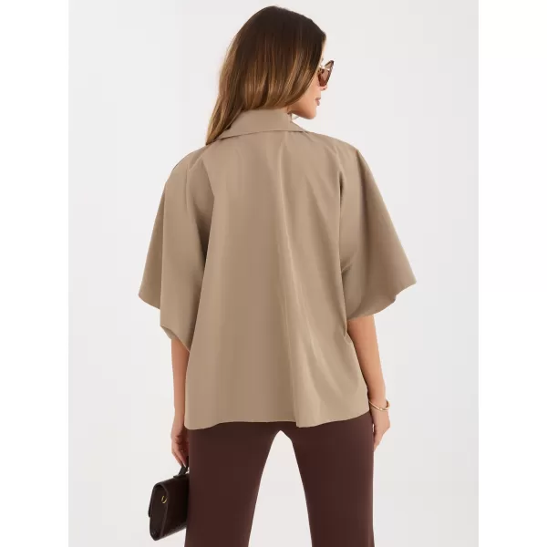  Dámská bunda RUE PARIS IT-KR-FL10153KSM.91 DARK BEIGE 
