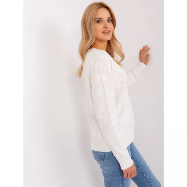  Dámský svetr WOOL FASHION ITALIA AT-SW-2231A.00P ECRU 