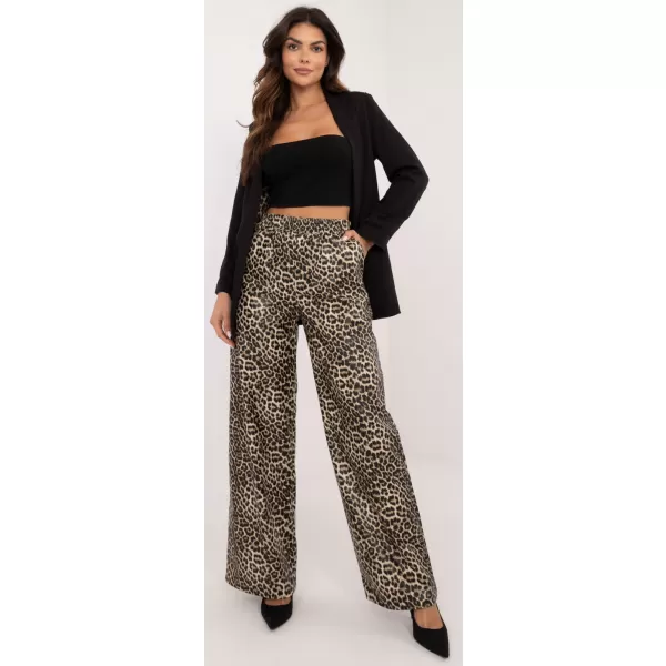  Dámské kalhoty LAKERTA LK-SP-509799.38 BLACK AND BEIGE 