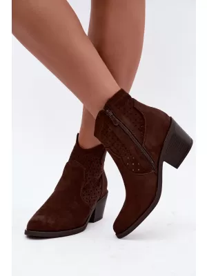 Dámské boty S.BARSKI HY62-8149 CHOCOLATE