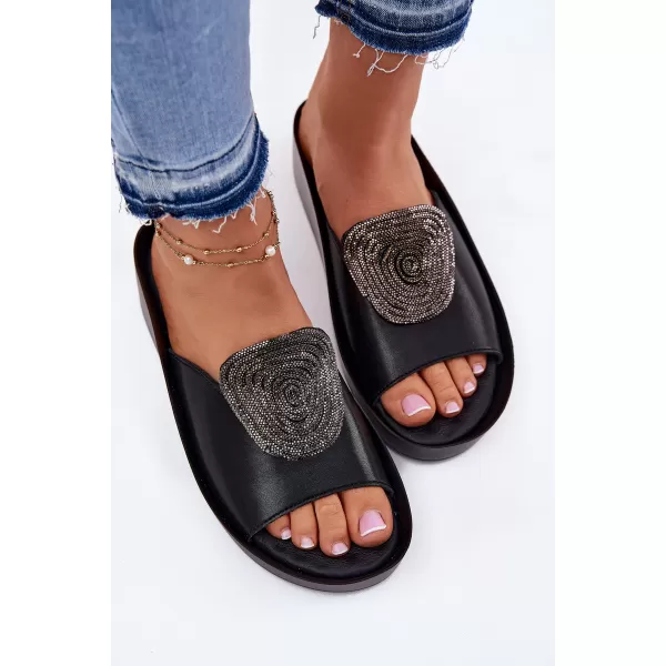  Dámské pantofle S.BARSKI KV51-028 BLACK 