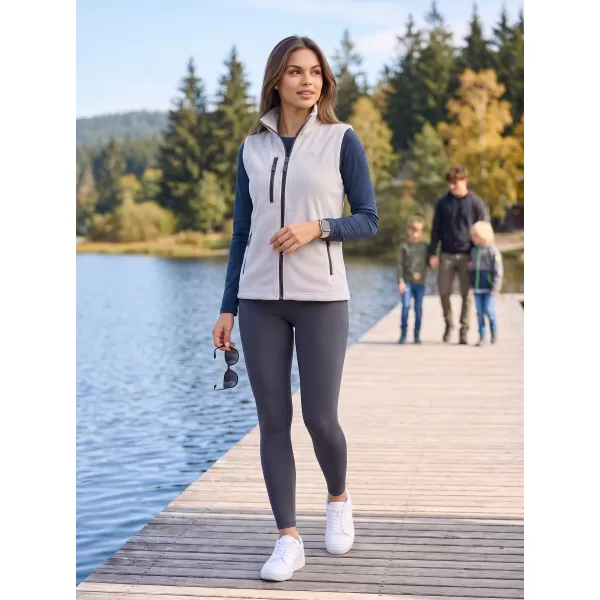  Dámská fleece vesta ALTISPORT ALW002525 SVĚTLE ŠEDÁ 