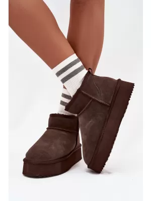 Dámské sněhule VINCEZA 97962 CHOCOLATE