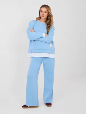 Dámský komplet RUE PARIS IT-KMPL-22230.18 LIGHT BLUE