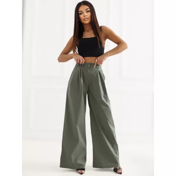  Dámské kalhoty RUE PARIS IT-SP-FL9006.92 KHAKI 