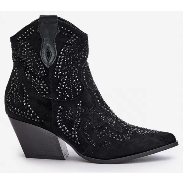  Dámské boty na podpatku BOTO 9676A BLACK 